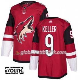 Arizona Coyotes Hockeydrakt Clayton Keller 9 2017-2018 Rød Adidas Authentic - Barn